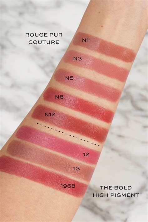 ysl rouge lipstick swatches